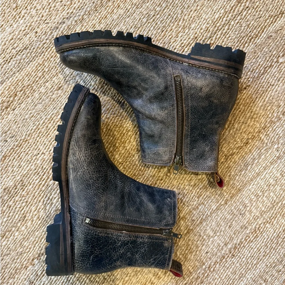 Bed Stu Ankle Boots Women’s Size 11 - Distressed Leather Boots with Vibram Sole - Picture 1 of 8